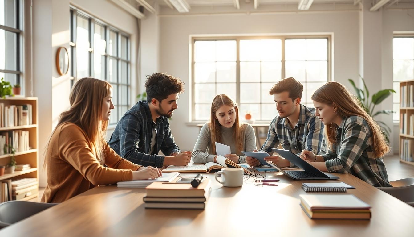 Organized study environment supporting productive learning